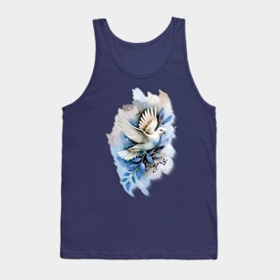 Peace Signs Dove Love Bird Tank Top